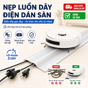 🔥Giá sốc🔥Nẹp luồn dây điện dán sàn chống vấp ngã | Rãnh đi dây mềm ngụy trang dây nổi |Ống gen mở chữ U chống kẹp tay