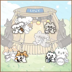 SQ11 CYLU Acrylic Móc Khóa Hoạt Hình Anime Charm Mặt Dây Chuyền Bền Đẹp Cho Ba Lô Túi & Chìa Khóa