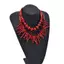 2 Chiếc Vintage Phóng Đại San Hô Đỏ Nelace Dành Cho Nữ Thời Trang Bé Gái Phong Cách Boho Tuyên Bố Retro Nelaces Mỹ Trang Sức Quà Tặng VN