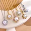 Thời Trang Retro Nhẫn Ngọc Trai Vòng Cổ Phụ Kiện Tính Khí Đơn Giản Cao Cấp Đồng Tinh Tế Micro-Ind Zircon Phụ Kiện