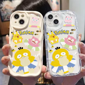 Ốp lưng tương thích cho iPhone 17 Air 16 15 14 13 12 11 Pro X XR XS Max SE 2020 6 7 8 Plus Kem gợn sóng viền cong Họa tiết thiết kế sáng tạo NYKB226