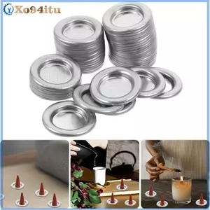 XOITU 10 Chiếc Kim Loại Nhỏ Hương Đựng Đĩa Khay Chịu Nhiệt Chịu Lực Thích Hợp Cho Tháp Nón Hương Spa Trang Trí Phòng VN