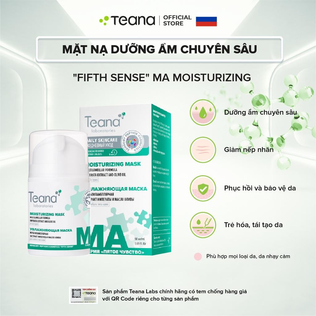 Mặt nạ Teana Fifth Sense MA Moisturizing dưỡng ẩm chuyên sâu 50ml
