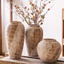 Bình gốm Wabi-Sabi phong cách Trung Quốc mới, Nồi đất sét thô cũ đau khổ, lối vào và trang trí tủ TV