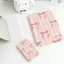 sọ nơ hồngGương Mini Xách Tay Gấp Gọn Da PU Nhiều Màu Pastel Phù Hợp Du Lịch