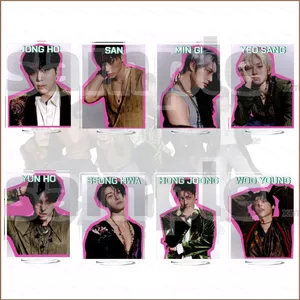 SQ11 ATEEZ SAN MINGI SEONGHWA Thành Viên Acrylic Standee Kpop Thần Tượng Ảnh Để Bàn Đứng Merch