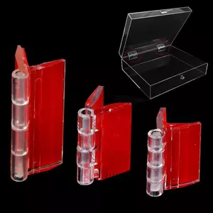 Bản lề gấp JUIC, Bản lề cửa trong suốt DIY, Bản lề cố định Acrylic tự dính cho hộp đựng đồ trang sức ngăn kéo tủ
