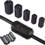 Kẹp hạt Ferrite lõi vòng JUIC, Cuộn dây Choke chống nhiễu màu đen EMI RFI Tiếng ồn, Kẹp lọc loại Snap Snap Đầu nối cáp 3,5 / 5 / 7 / 9 / 13mm