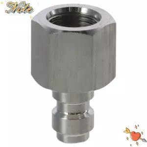 NOTE1 Bộ chuyển đổi phích cắm kết nối nhanh 8mm, Sợi nữ 1 / 8 NPT, Phụ kiện sạc bóng sơn PCP bằng thép không gỉ bền bỉ có niêm phong Vòng chữ O