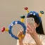 Hàng sẵn có Ngộ nghĩnh Twist Stick Headband Dễ Thương Mắt To Màu Xanh Mặt Rửa Đầu Phong Cách Mới Rửa Mặt Kẹp Tóc Phụ Kiện