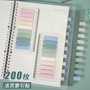 Chỉ Số Chống Thấm Nước Mo Nhãn Giấy Mạnh Có Thể Sinh Viên Đánh Dấu Dán Di Dính Hoa Lan Viết Dải Màu Dán Giấy Dán Ghi Chú