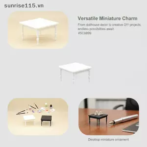 SSVN 1 / 12 Nhà Búp Bê Mô Phỏng Bàn Trà Vuông Mô Hình Nội Thất Thu Nhỏ Tinh Tế Để Trang Trí Thủ Công DIY Và Nhập Vai.