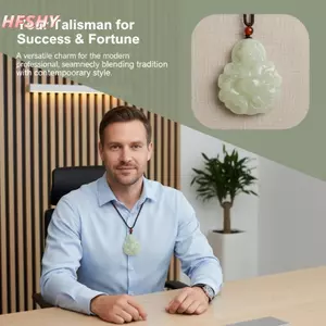 HFSHY Mặt dây chuyền giàu có chạm khắc hai mặt Nelace Không gây dị ứng Luy Fortune Trang sức dành cho nữ Trang phục hàng ngày Lễ hội Quà tặng VN