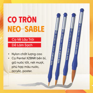 Cọ vẽ Pentel XZBNF cọ vẽ màu nước Nylon Neo Sable mềm mịn giữ nước tốt