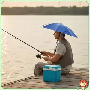 Có Thể Gập Lại Mũ Ô Dù Chống Thấm Nước Chống Gió Di Động Che Nắng Cho Cắm Trại Câu Cá Đi Bộ Đường Dài Làm Vườn Du Lịch