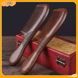 VFZ Unisex Đàn Hương Nam Nữ Nhà Du Lịch Gỗ Chống Tĩnh Điện Fine-Toothb Tay Cầm Bằng Gỗ Hairb Louislifecool