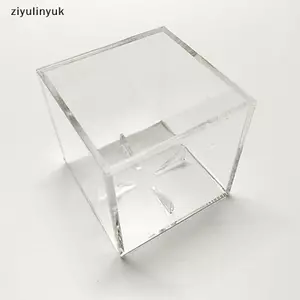 Ziyulinyuk 1 Hộp Acrylic Bóng Chày Acrylic Acrylic 80 * 80 * 80 Hộp Đựng Bóng Chày Trong Suốt Hộp Thu Thập Bóng Golf Hộp Trưng Bày VN