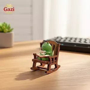 Nhựa Ếch Mini Phong Cách Nhật Bản Ghế Xoay Hình Dễ Thương Cho Phòng Văn Phòng Tại Nhà Trang Trí Bảng Điều Khiển Ô Tô [VN]