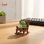 Nhựa Ếch Mini Phong Cách Nhật Bản Ghế Xoay Hình Dễ Thương Cho Phòng Văn Phòng Tại Nhà Trang Trí Bảng Điều Khiển Ô Tô [VN]