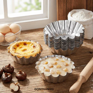 DONOVANQQ 200 / 250 Chiếc Khuôn Trứng Tart, Khuôn Bánh Ngọt Dẫn Nhiệt Nhanh Chống Dính, Dụng Cụ Làm Bánh Đa Năng 200 / 250 Chiếc Khuôn Bánh Cupcake Covenient Nướng Bánh