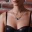 HFSHY Punk Thẩm Mỹ Goth Quỷ Trái Tim Dây Thép Gai Choker Nelace Không Gây Dị Ứng Hợp Kim Trang Sức Cho Câu Lạc Bộ Đảng Mặc VN