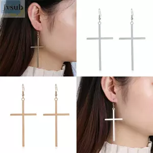 JVSUB Ear Stud Phóng đại Punk Rock Trang sức Dangle Drop