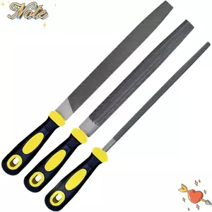 NOTE1 Kim File, Tập tin cầm tay nửa vòng hình tam giác, Tập tin thép Carbon cao tròn 6 inch