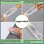 Kẹp giấy cầm tay Clam Clip Dispenser (2 chiếc) Bấm kim Mini với 100 chiếc nạp lại