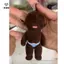 Móc khóa búp bê sang trọng Naha dễ thương Nhồi bông mềm Mặt dây chuyền quyến rũ ngộ nghĩnh cho Bapa Keys Trang trí điện thoại Quà tặng trẻ em [Mina]