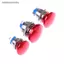 Công tắc nút nhấn đầu nấm kim loại IP65 chống nước SPST ON-OFF 3A 250V 16 / 19 / 22MM FSI