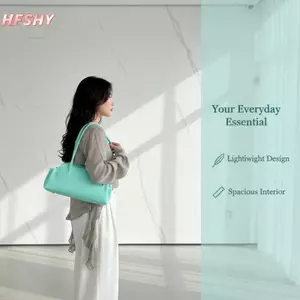 HFSHY Nữ PVC Màu Trơn Tay Cầm Ngắn Túi Xách Nữ Công Sở Hàng Ngày Túi Đeo Vai Thời Trang Sang Trọng Túi Tote VN