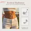 HFSHY Rốn Piercings Trang Sức Titan Xuyên Barbell Dây Xích Dài Nơ Hoa Bướm Tòn Bụng Nút Nhẫn VN