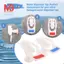 Máy phân phối nước thay thế loại đẩy Vòi nhựa trắng 2 chiếc