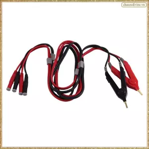 4 dây Kelvin Test Lead Bottom Resistance với đầu dò mạ Orichalcum Banana Plug 4mm để kiểm tra điện