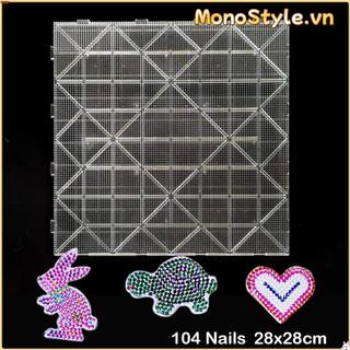 MONOSTYLE Cầu Chì Hạt Pegboards, Vuông DIY Làm Xếp Hình Perler Hama Hạt, Sáng Tạo Thủ Công Thủ Công Trang Trí Chịu Nhiệt 52 * 52 Chân / 104x104 Chân Khối Công Cụ Đồ Chơi Trẻ Em
