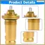 2 Van Giữ Nhiệt M30 X 1.5, Bộ Giữ Nhiệt G1 / 2, Van Tản Nhiệt 1 / 2 Inch, Van Thân Sưởi, Đầu Giữ Nhiệt