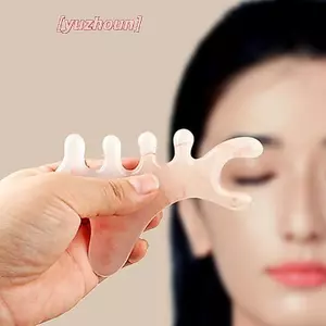 Massageb Kinh Tuyến Cơ Thể Nhựa Năm Răng Rộng Trị Liệu Châm Cứu Chống Tĩnh Điện Mịn Tóc