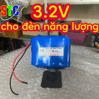 Bộ lưu trữ pin 3.2v(1-6 viên) sử dụng cho đèn năng lượng mặt trời,giúp đèn chiếu sáng lâu dài