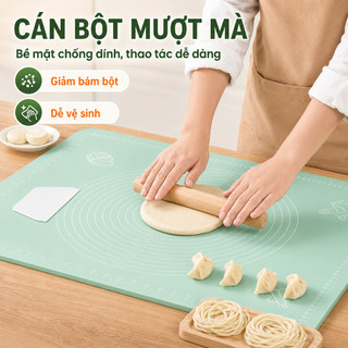 Tấm nhào bột silicone,Không Dính, không độc hại,Dễ Vệ Sinh Dùng Cho Gia Đình, Tiệm Bánh & Nhà Hàng