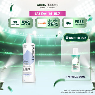 Sữa tắm Lactacyd Healthy Bright làm đều màu da, mang lại làn da sáng khỏe, rạng rỡ và tự tin