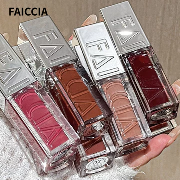 FAICCIA Son bóng gương son bóng dưỡng ẩm với độ bóng trong mướt như nước tông nude son mềm mịn