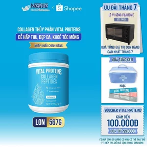 Collagen Thủy Phân Dạng Bột NESTLÉ VITAL PROTEINS Mỹ Hỗ Trợ Làm Đẹp Da,Móng,Tóc 567G