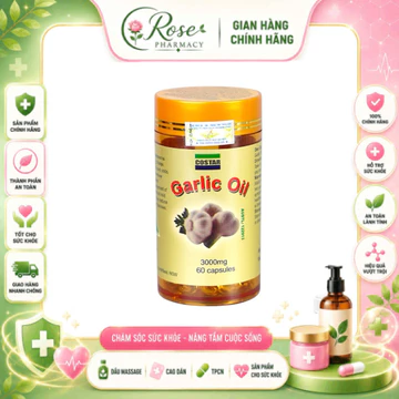 Costar Garlic Oil tinh dầu tỏi – BỔ SUNG DINH DƯỠNG TỪ TỎI - LỌ 60 VIÊN