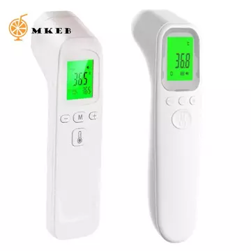 Nhiệt kế hồng ngoại kỹ thuật số MKEB, Đồng hồ đo nhiệt độ chính xác không tiếp xúc, Màn hình hiển thị LCD thực tế Đa chức năng Dễ sử dụng Máy đo nhiệt kế cầm tay trán / thân xe