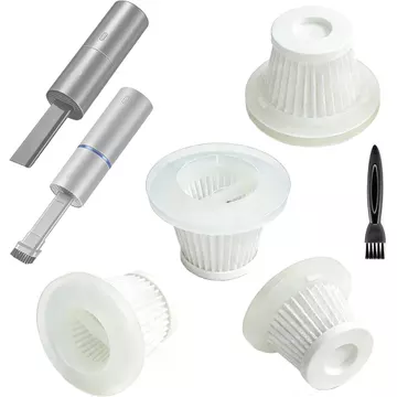 Bộ lọc thay thế Hepa 4 gói Tương thích với máy hút bụi Mini Brigii Y120 / Y120pro. Bộ lọc có thể giặt được cho máy hút bụi cầm tay Brigii. Phụ tùng hoặc phụ kiện cho xe Brigii