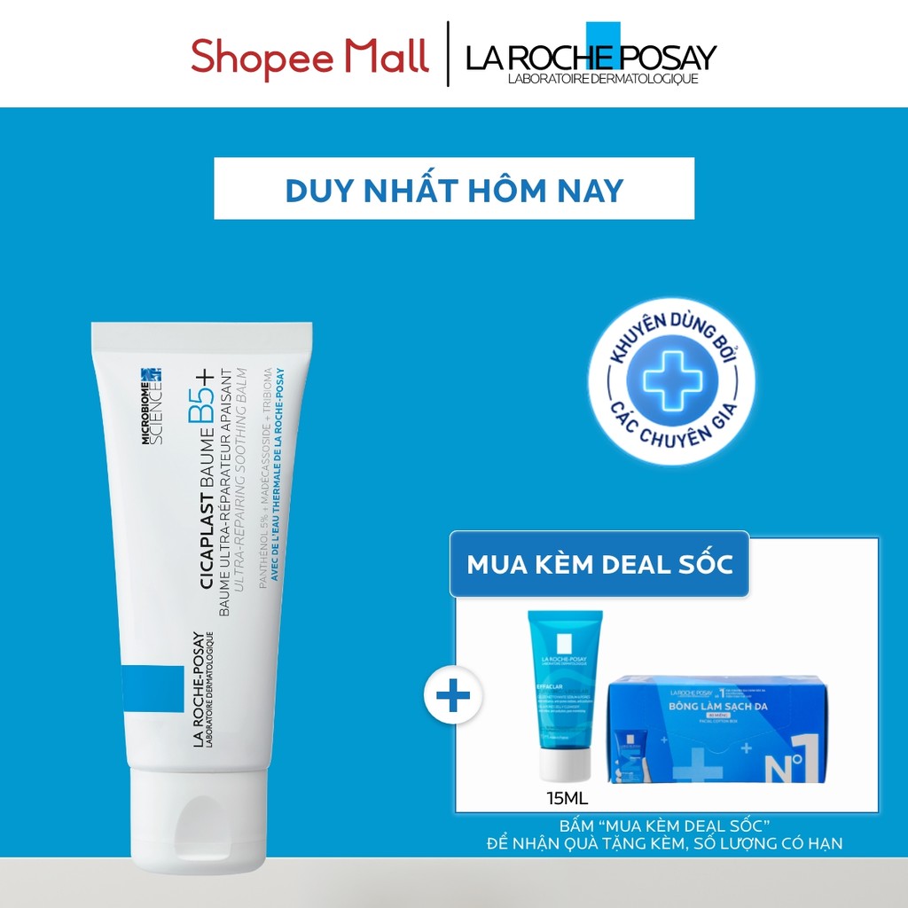 Kem dưỡng ẩm & phục hồi đa năng La Roche-Posay Cicaplast Baume B5+ (40ml) giúp phục hồi da sau 1 lần sử dụng