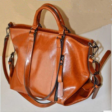 Women's Minimalist PU Leather Handbag – Fits Laptop