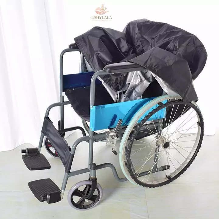 Eshylala Xe Lăn Điện Bảo Vệ Ngoài Trời Di Động Xe Tay Ga Chống Thấm Nước Bao Bụi Vải Oxford Xe Lăn Bao Da Đen