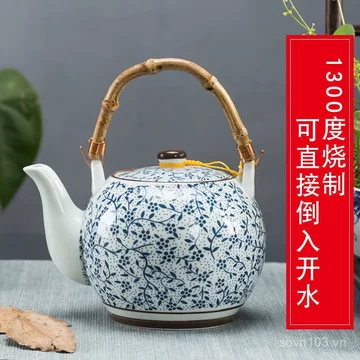 Nhà hàng Khách sạn Sử dụng Ấm trà bằng gốm có lưới lọc Ấm siêu tốc nâng chùm lớn Ấm đun nước đơn Ấm đun nước mát gia đình 900ML