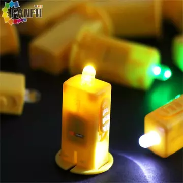 FANFUZOUZU 10 Đèn Lồng, Đèn Lồng Điện Tử Thu Nhỏ Đèn Lồng Đèn LED Wick, Phụ Kiện Đèn Lồng Màu Vàng DIY Chất Liệu Tích Hợp Đèn Wicks Đèn Đèn Đèn Lồng Giấy